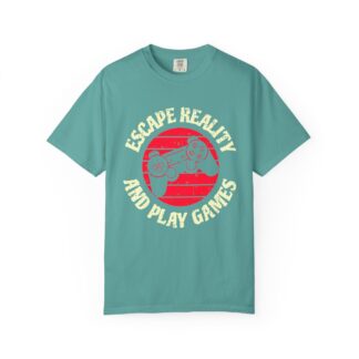 Funny Gaming Tshirts - Escape Reality and Play Games Unisex Tee - Image 17