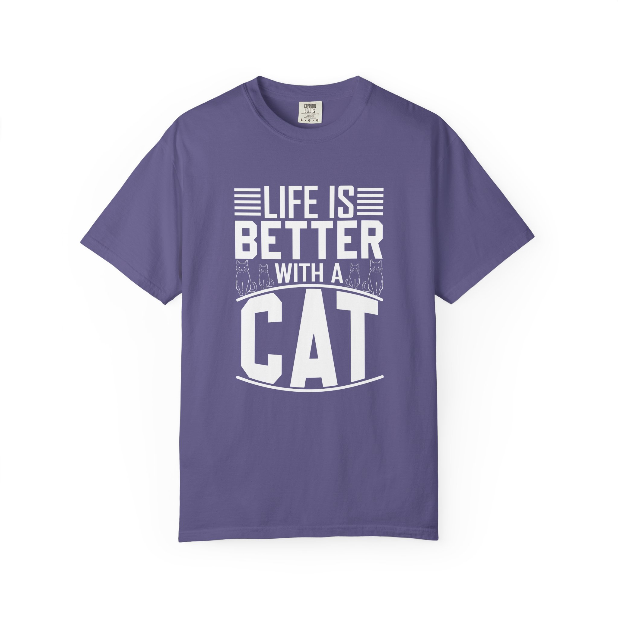 b2 - 5.19 - Life Is Better With a Cat T-Shirt – Cute Cat Lover Graphic Tee for Cozy Vibes & Everyday Happiness. - Image 41