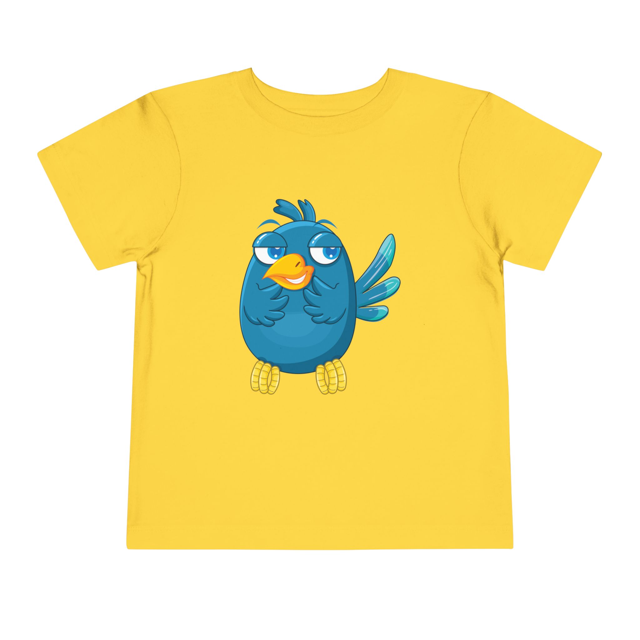 Cute Blue Cartoon Bird Toddler T-Shirt – Adorable Animal Graphic Tee for Kids, Boys & Girls. - Image 13