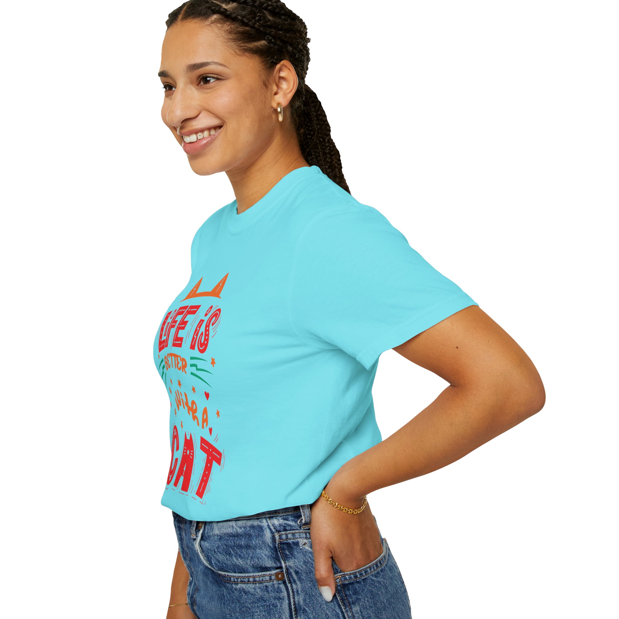 b2 - 5.15 - Life Is Better With a Cat T-Shirt – Cute Cat Lover Graphic Tee for Cozy Vibes & Everyday Happiness. - Image 37