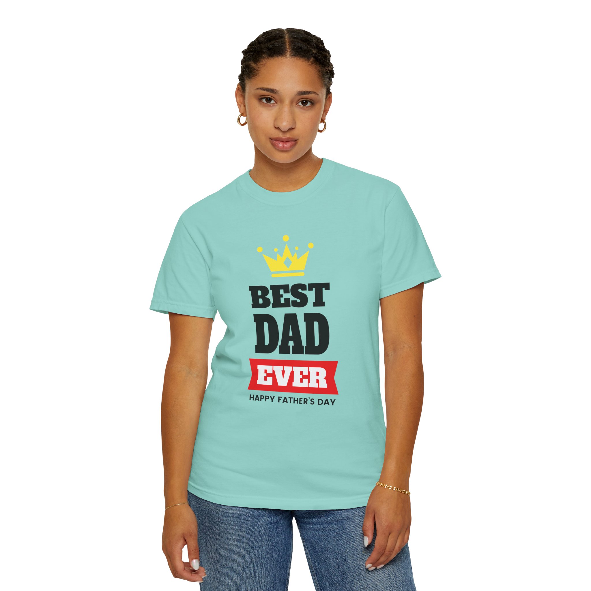 Best Dad Ever T-shirt for Father's Day, Unisex Garment-Dyed Tee, Perfect Gift for Dads, Celebrate Fatherhood, Casual Wear. - Image 28