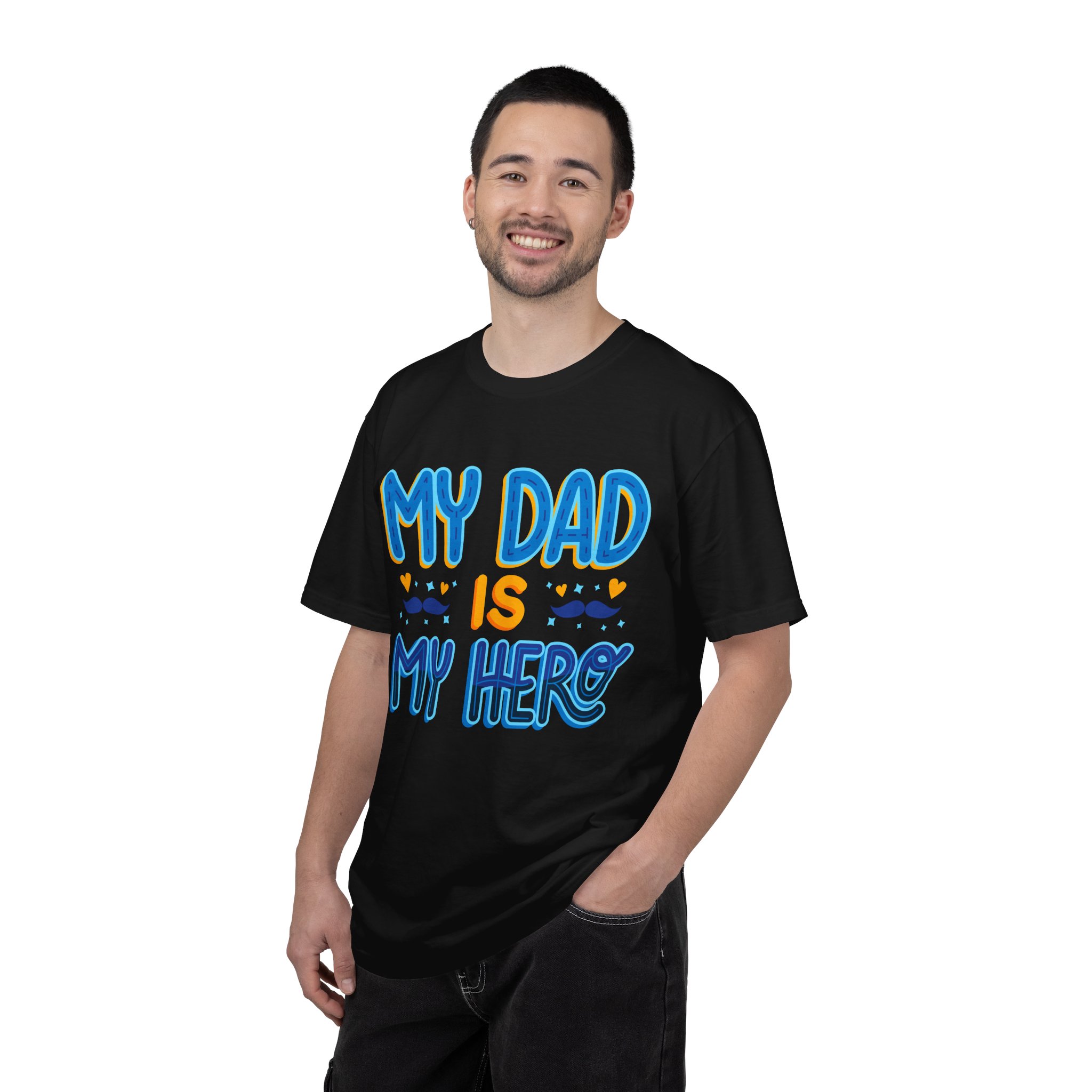 My Dad is My Hero Garment-Dyed T-shirt, Father's Day Gift, Unisex Tee, Dad Appreciation, Casual Wear, Birthday Present. - Image 2
