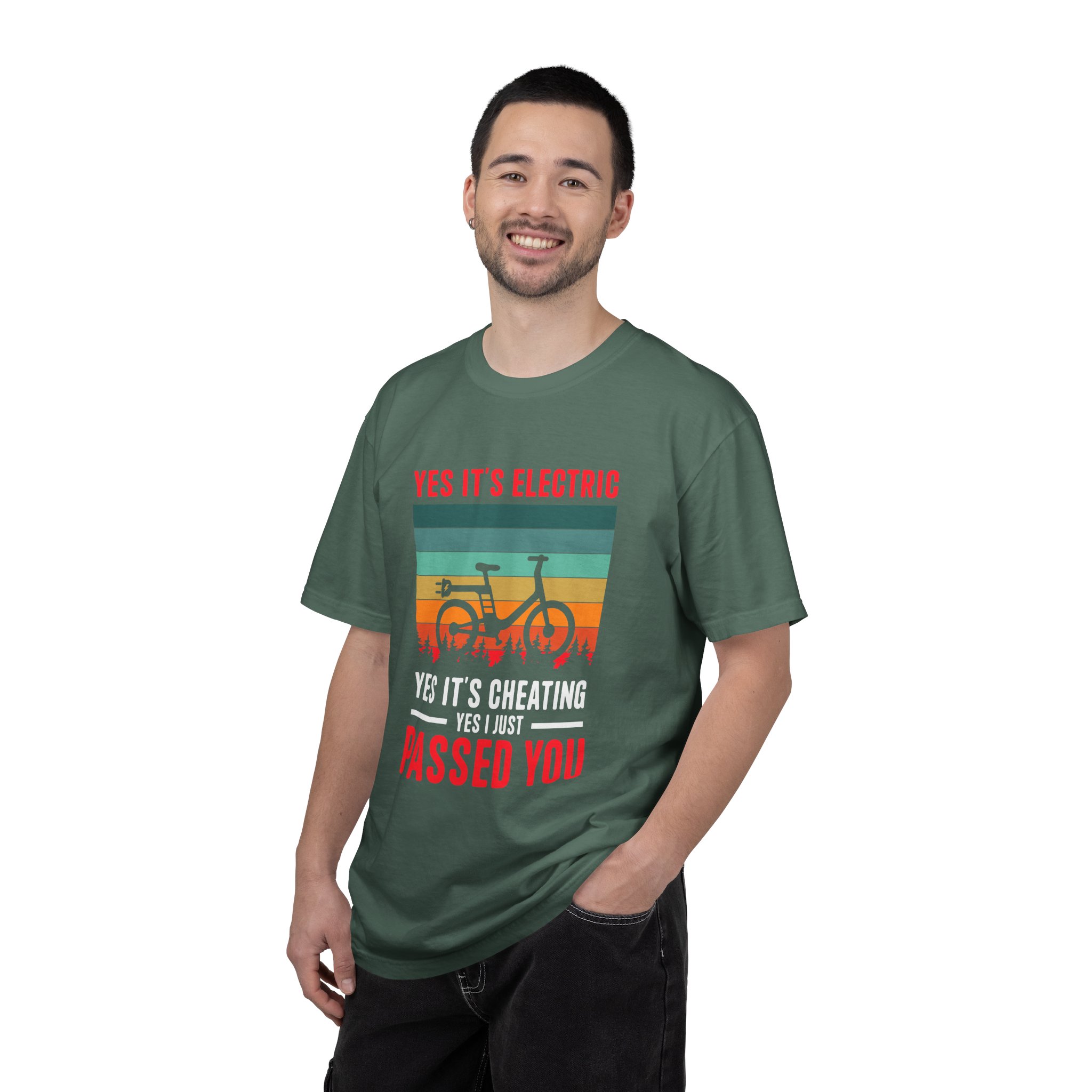 Electric Bike Humor T-Shirt - Perfect Gift for Cyclists, Casual Outfit, Sports Event, Cycling Enthusiasts. - Image 10