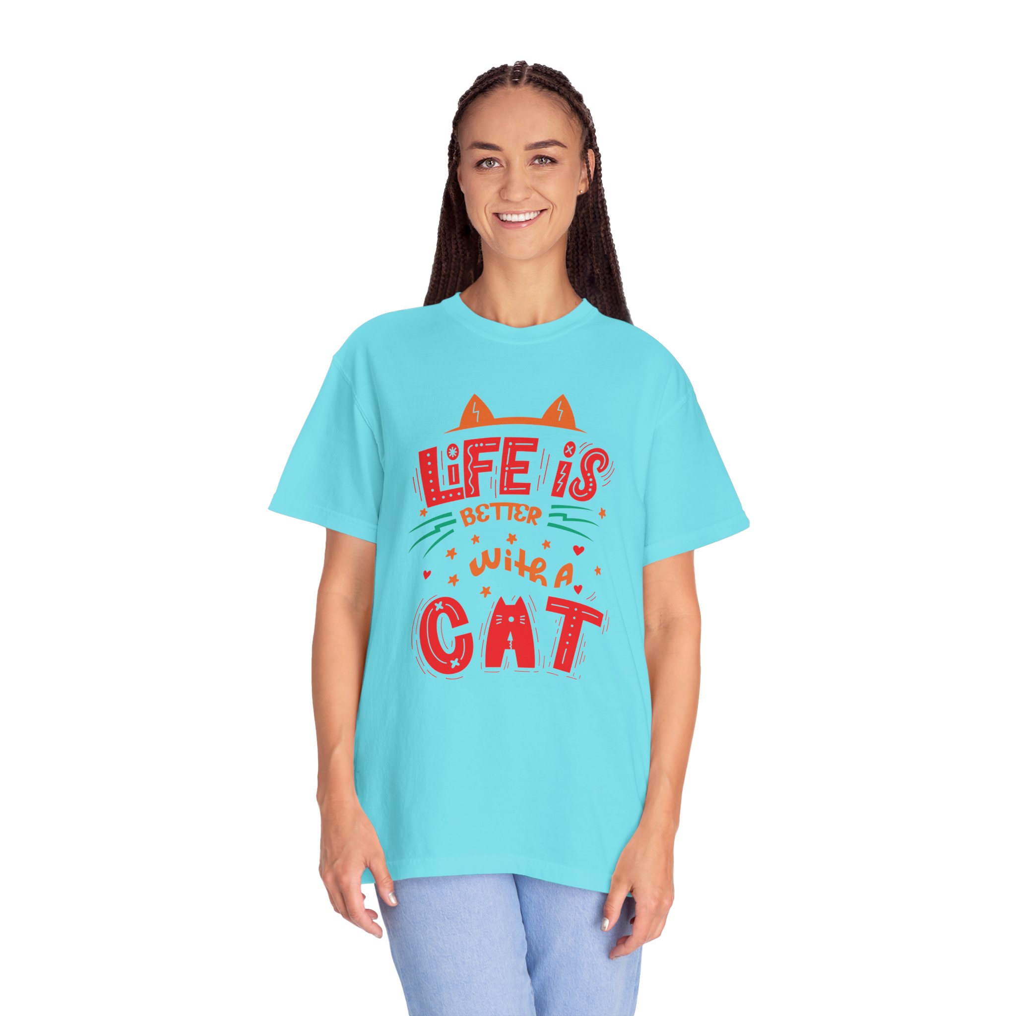 b2 - 5.15 - Life Is Better With a Cat T-Shirt – Cute Cat Lover Graphic Tee for Cozy Vibes & Everyday Happiness. - Image 35