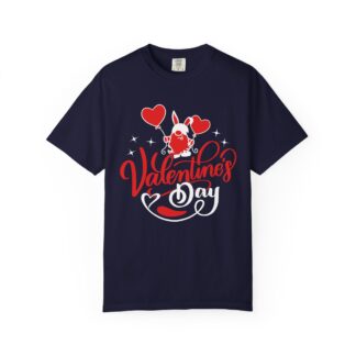 Valentine’s Day Bunny Heart T-Shirt – Cute Romantic Graphic Tee for Couples, Love Gifts & Festive Celebration.