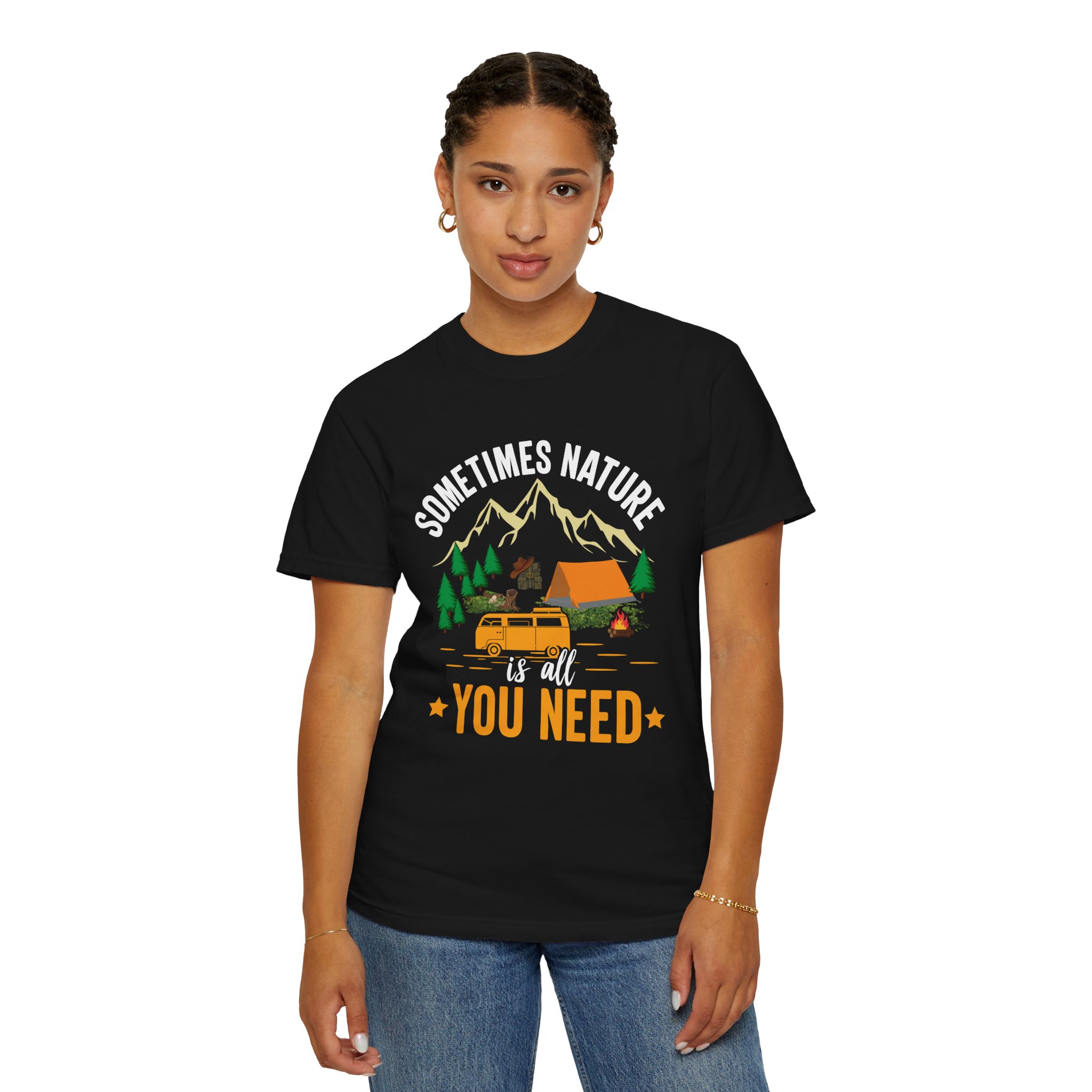 Adventure Awaits Unisex T-Shirt - Perfect for Camping, Nature Lovers, Outdoor Enthusiasts, Summer Festivals, Unique Gift Idea. - Image 4