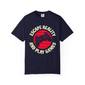 Funny Gaming Tshirts - Escape Reality and Play Games Unisex Tee - Image 33