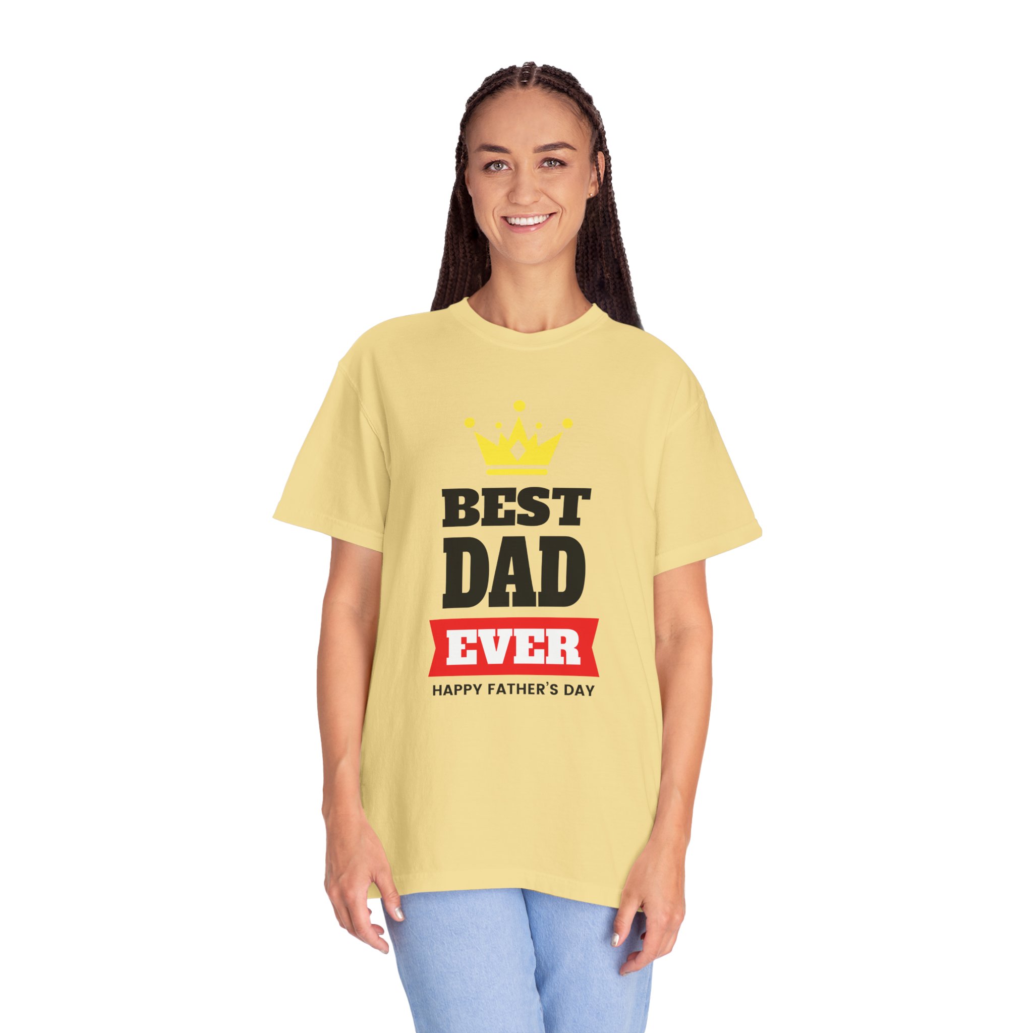 Best Dad Ever T-shirt for Father's Day, Unisex Garment-Dyed Tee, Perfect Gift for Dads, Celebrate Fatherhood, Casual Wear. - Image 19
