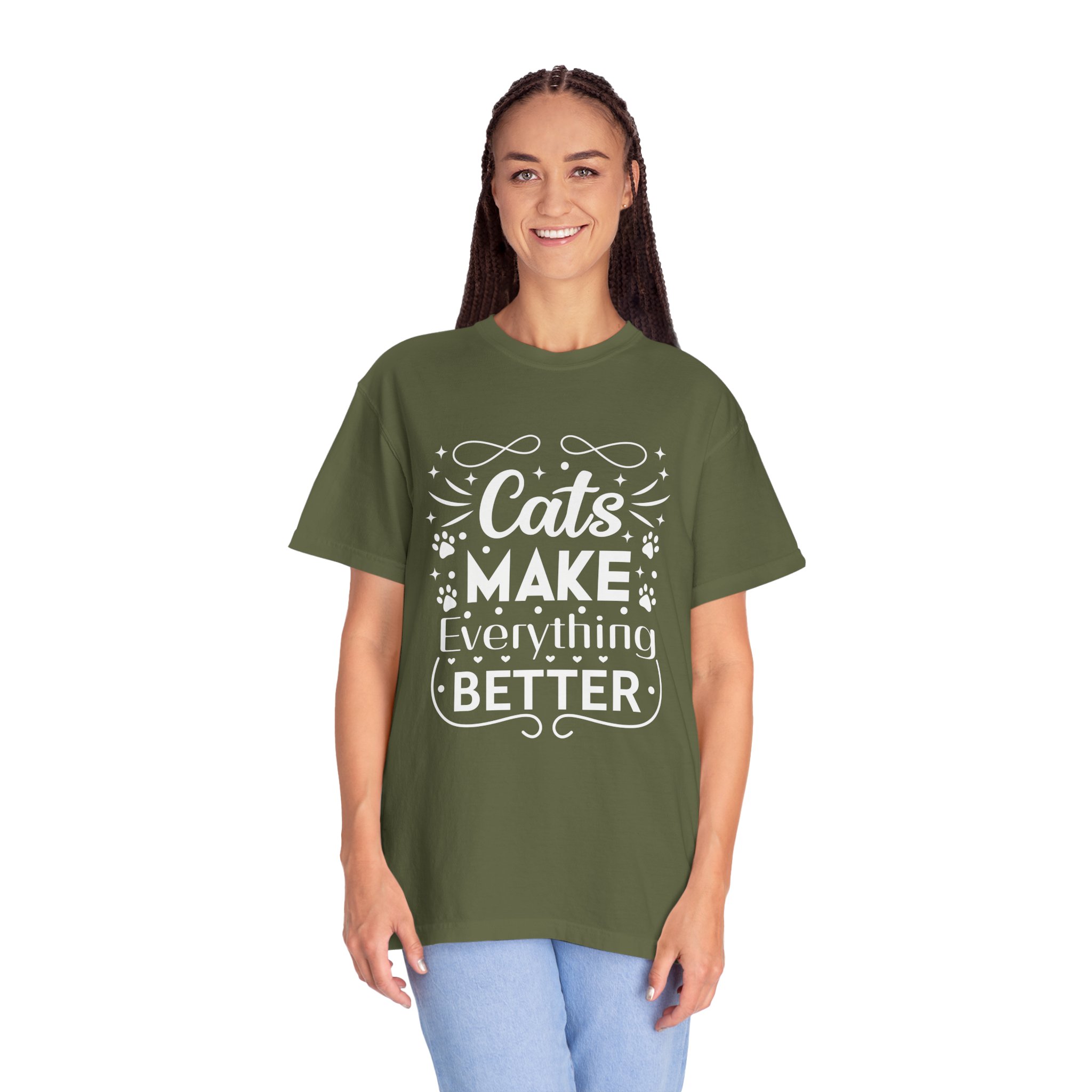 b2 - 5.10 - Cats Make Everything Better T-Shirt – Cute Cat Lover Graphic Tee for Cozy Vibes & Everyday Happiness. - Image 3