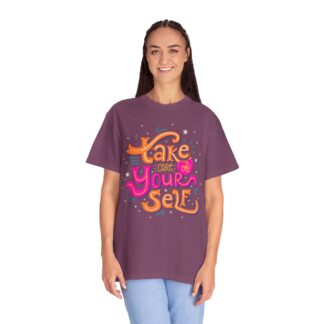 Stay positive tshirt for Self-Care & Wellness - Take Care of Yourself Unisex Tee - Image 51