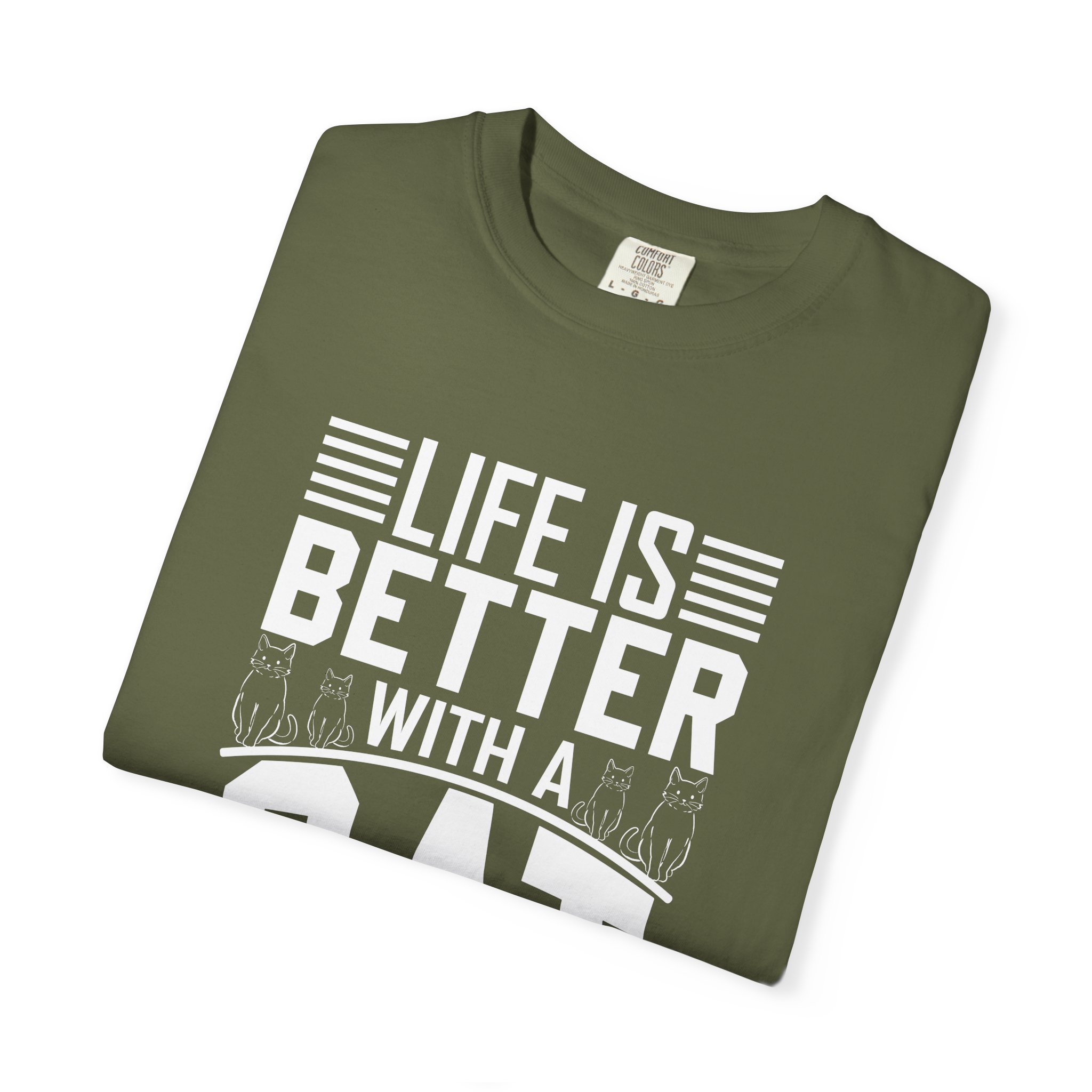 b2 - 5.19 - Life Is Better With a Cat T-Shirt – Cute Cat Lover Graphic Tee for Cozy Vibes & Everyday Happiness. - Image 15