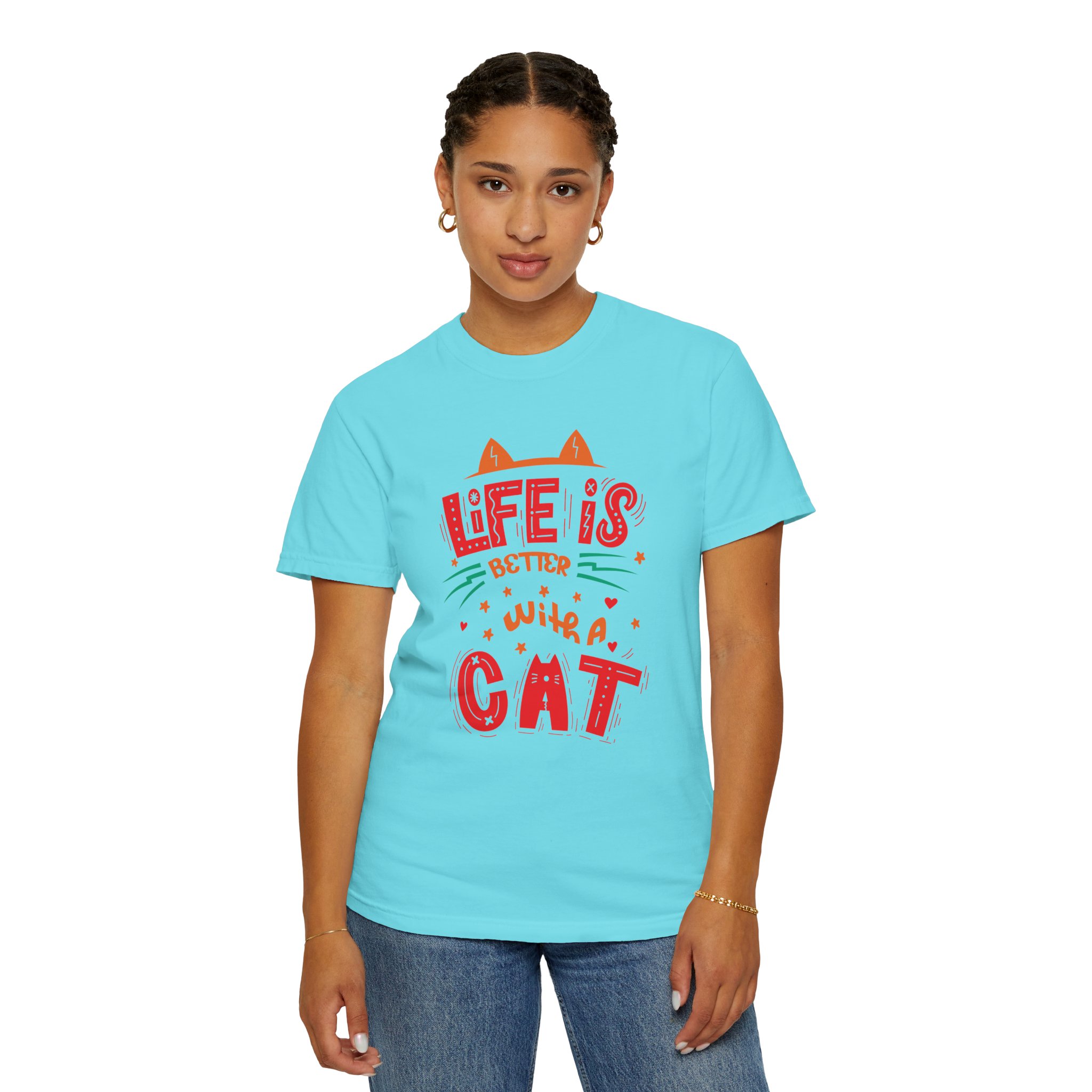b2 - 5.15 - Life Is Better With a Cat T-Shirt – Cute Cat Lover Graphic Tee for Cozy Vibes & Everyday Happiness. - Image 36