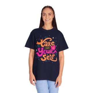 Stay positive tshirt for Self-Care & Wellness - Take Care of Yourself Unisex Tee - Image 27