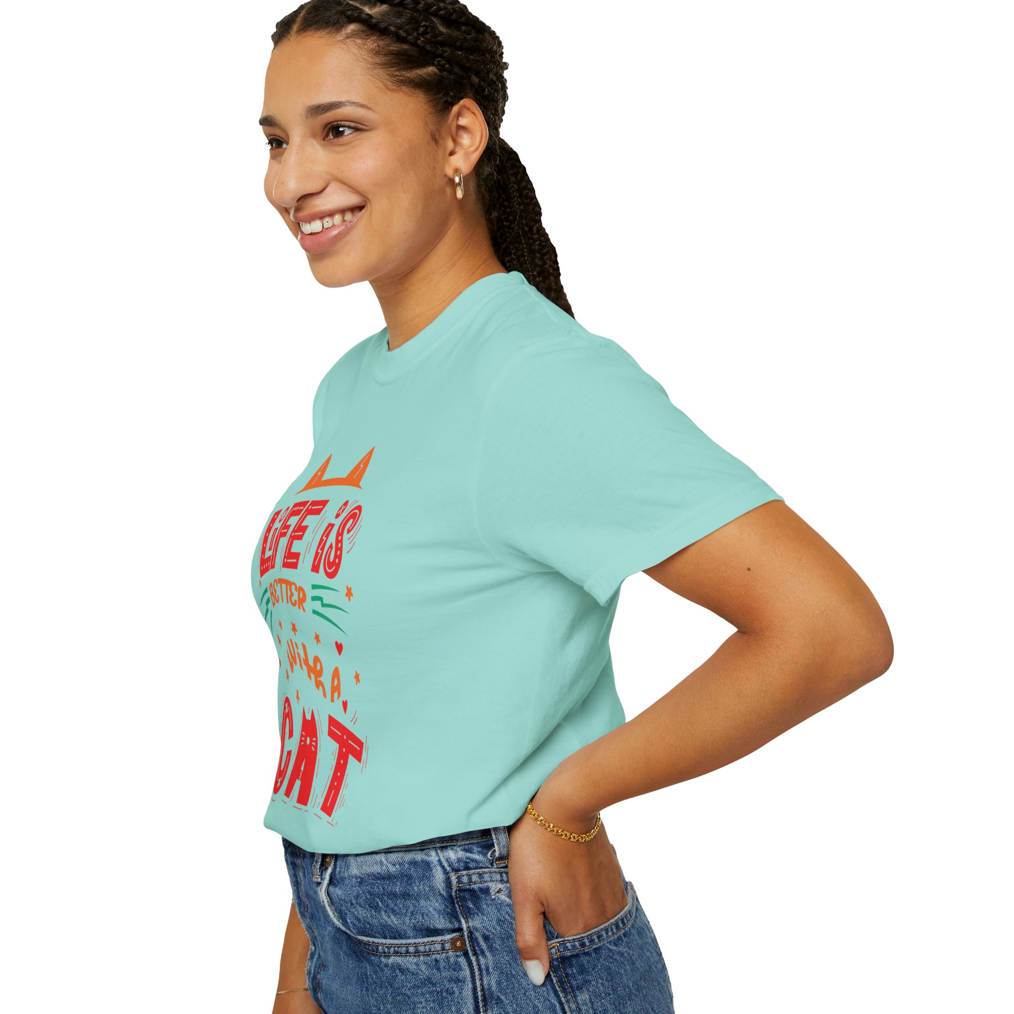 b2 - 5.15 - Life Is Better With a Cat T-Shirt – Cute Cat Lover Graphic Tee for Cozy Vibes & Everyday Happiness. - Image 29