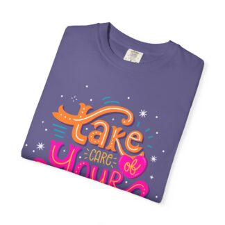 Stay positive tshirt for Self-Care & Wellness - Take Care of Yourself Unisex Tee - Image 47
