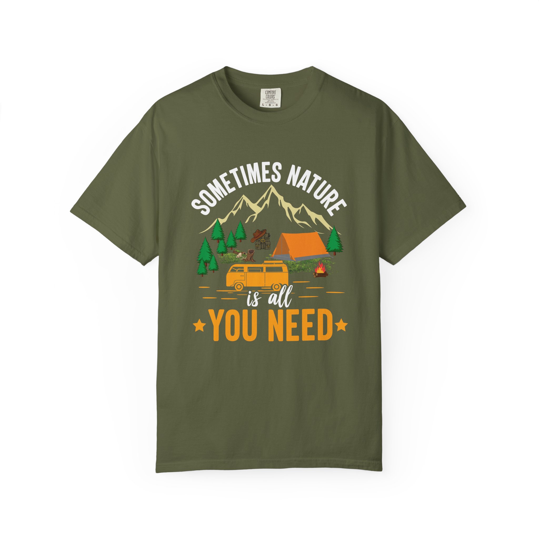 Adventure Awaits Unisex T-Shirt - Perfect for Camping, Nature Lovers, Outdoor Enthusiasts, Summer Festivals, Unique Gift Idea. - Image 9