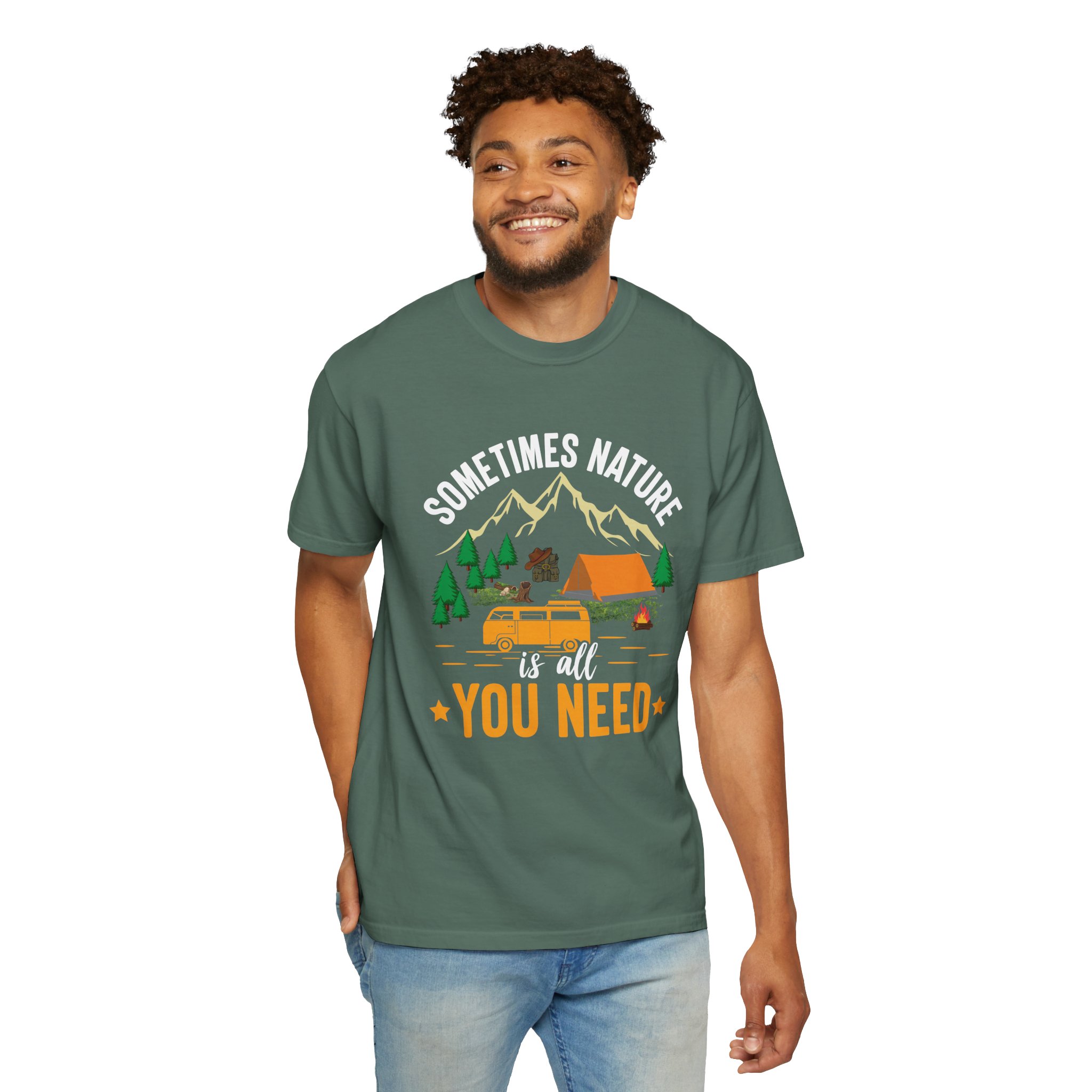 Adventure Awaits Unisex T-Shirt - Perfect for Camping, Nature Lovers, Outdoor Enthusiasts, Summer Festivals, Unique Gift Idea. - Image 22