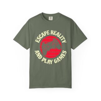 Funny Gaming Tshirts - Escape Reality and Play Games Unisex Tee - Image 9