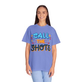 Vintage Funny Tshirt - Call the Shots - Unisex Tee - Image 35