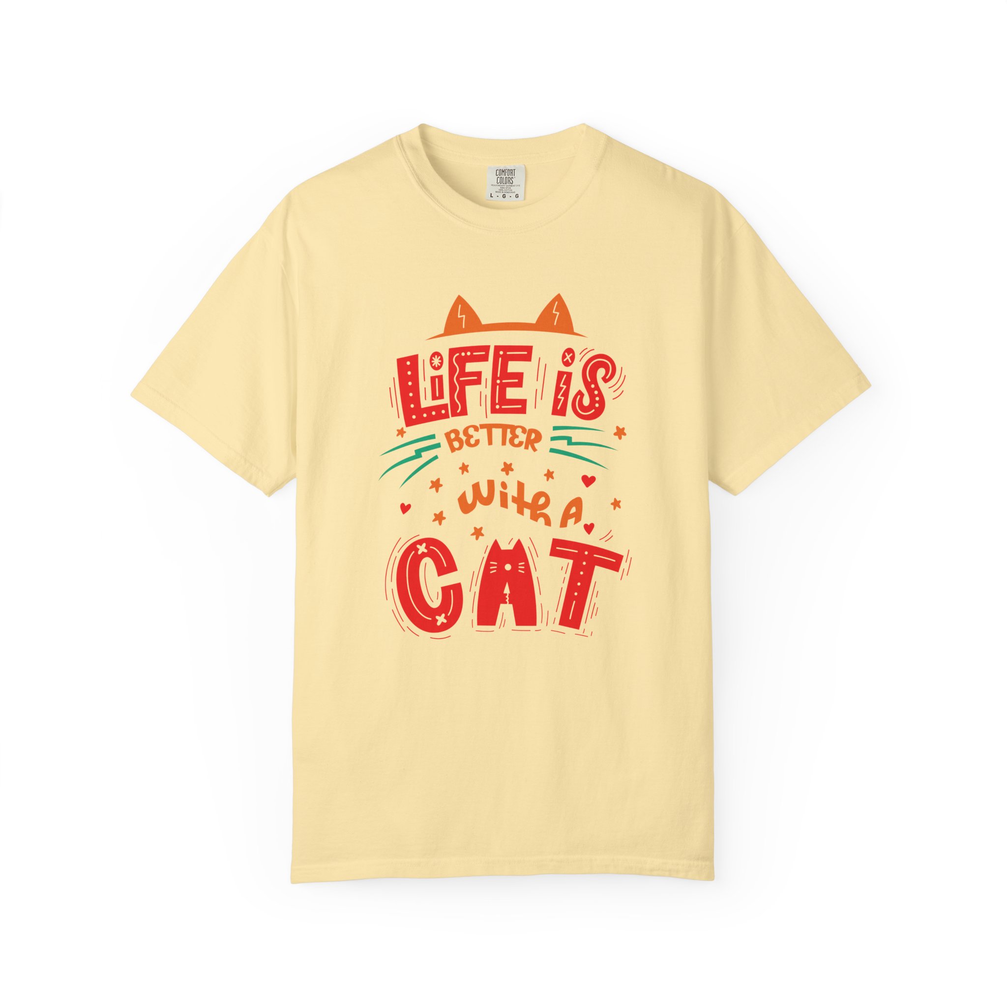 b2 - 5.15 - Life Is Better With a Cat T-Shirt – Cute Cat Lover Graphic Tee for Cozy Vibes & Everyday Happiness. - Image 17