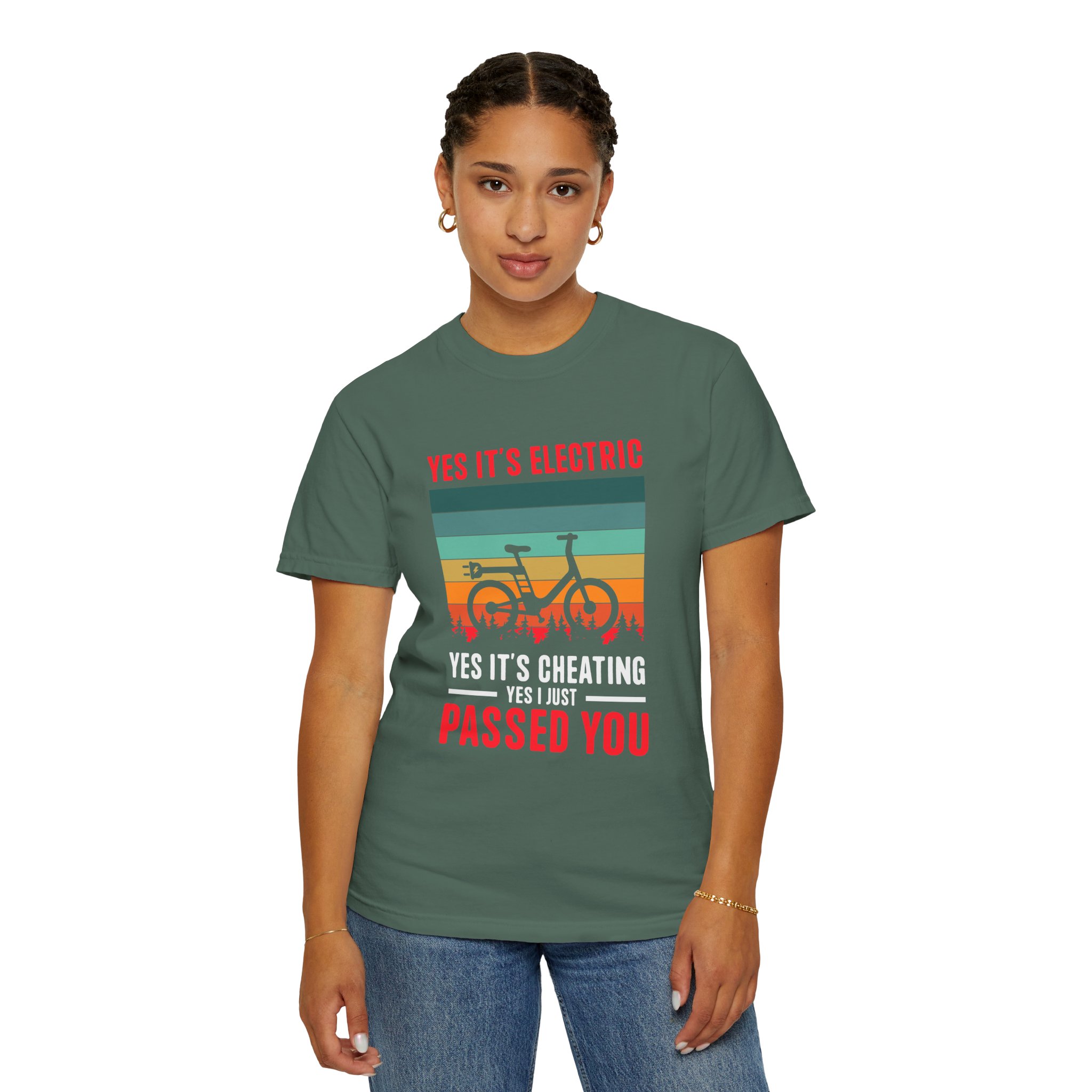 Electric Bike Humor T-Shirt - Perfect Gift for Cyclists, Casual Outfit, Sports Event, Cycling Enthusiasts. - Image 12