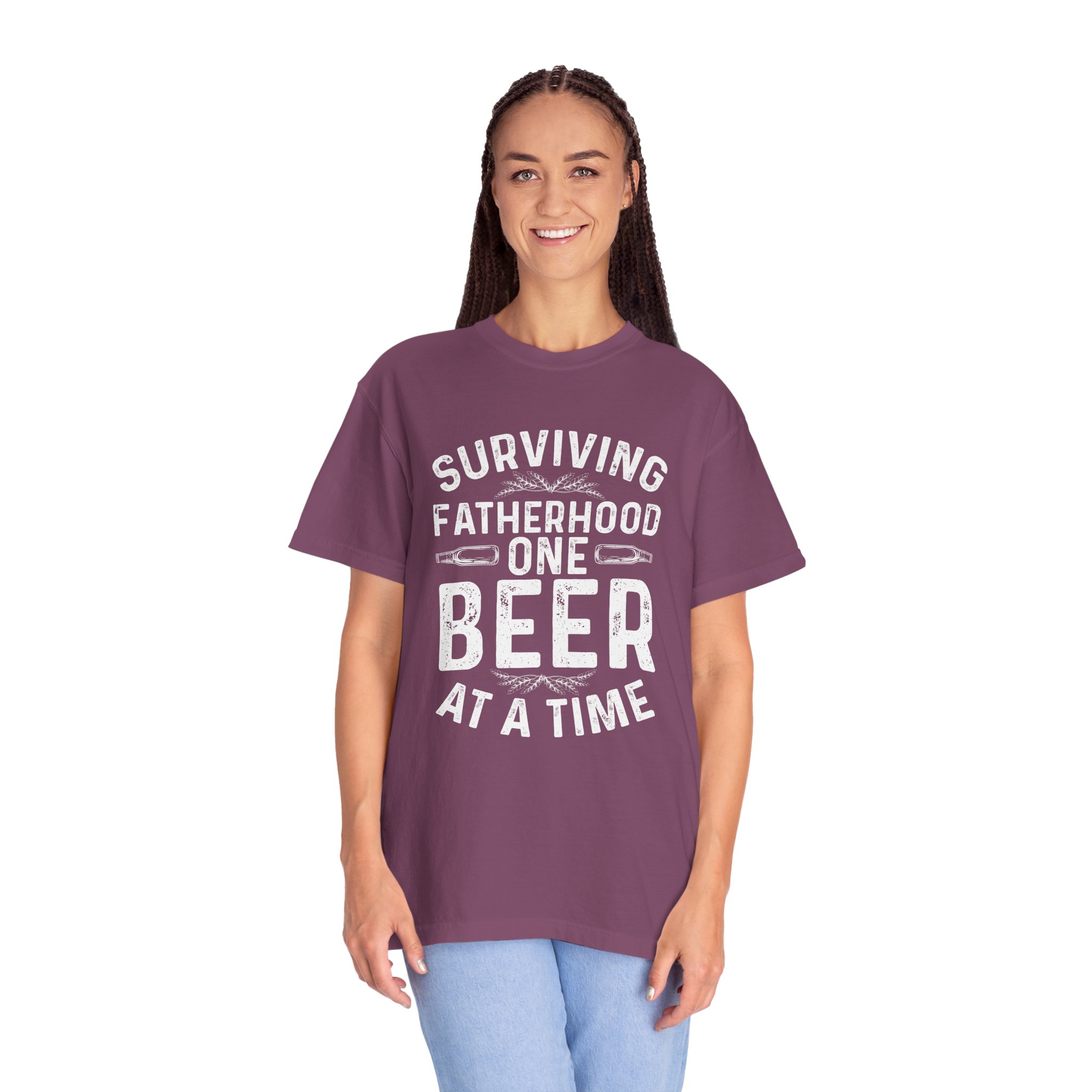 Surviving Fatherhood T-Shirt, Funny Dad Shirt, Father's Day Gift, Unisex Tee, Beer Lover Apparel, Casual Wear. - Image 3