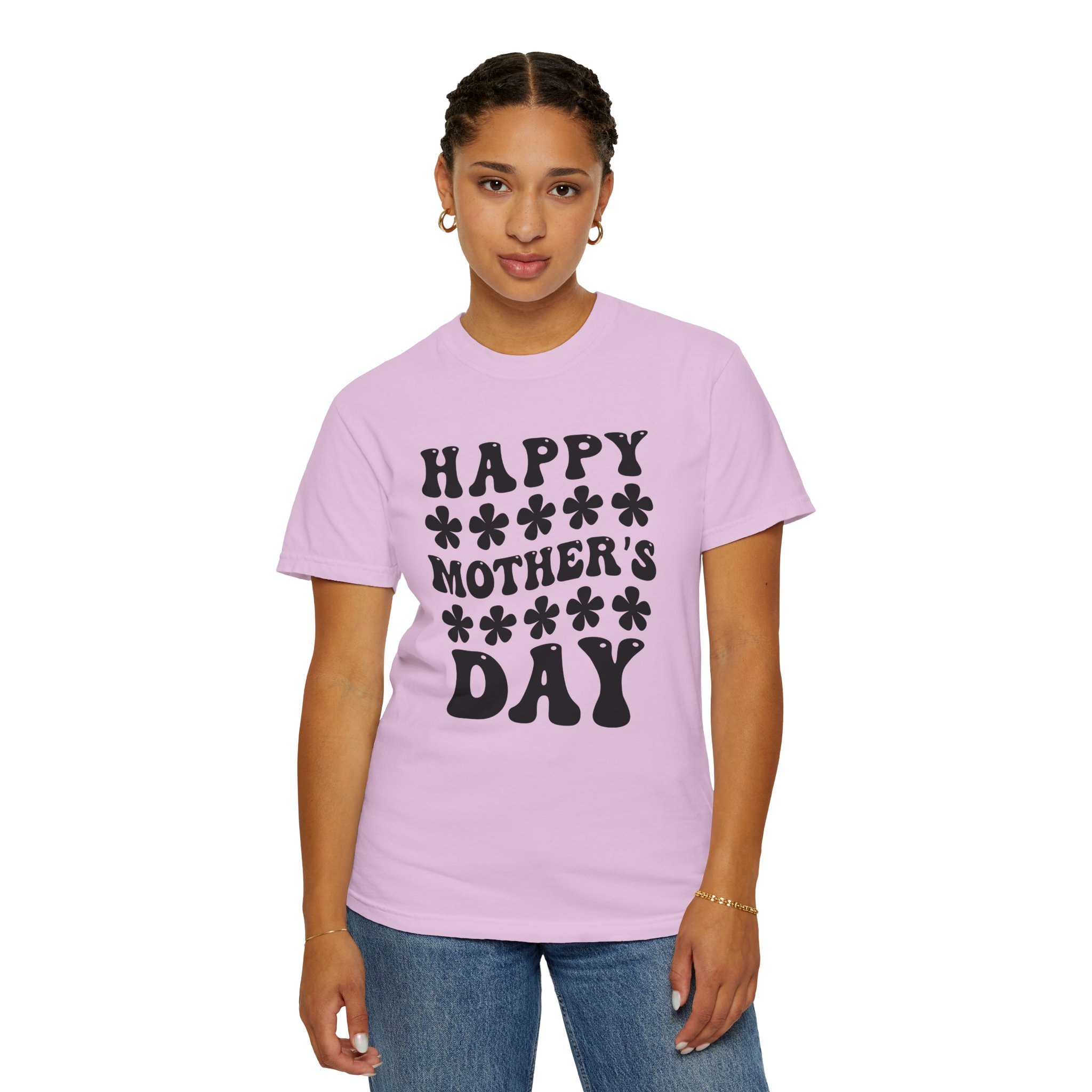 Happy Mother’s Day Retro Floral T-Shirt – Cute Love Graphic Tee for Moms, Perfect Gift Giving & Celebration Wear. - Image 44