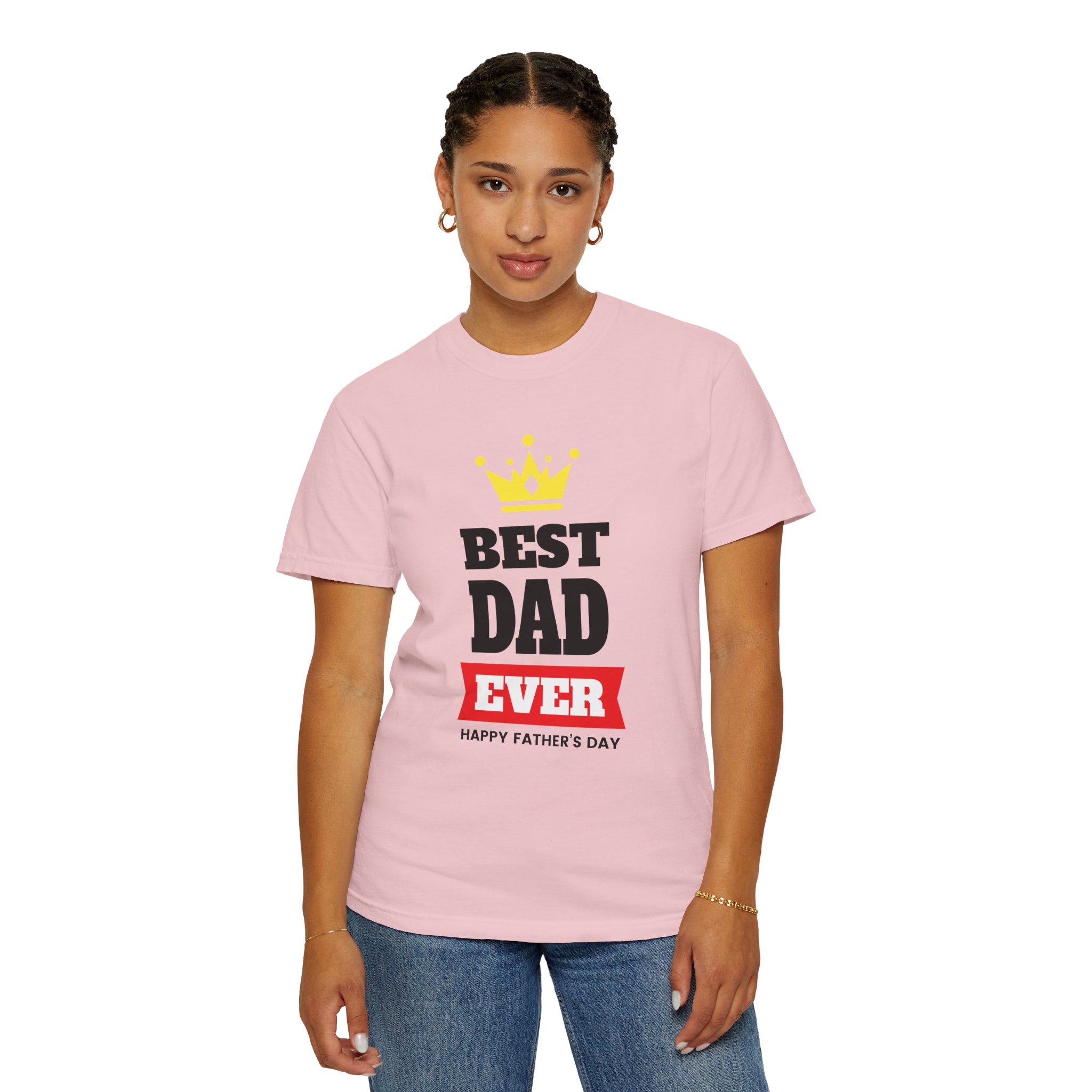 Best Dad Ever T-shirt for Father's Day, Unisex Garment-Dyed Tee, Perfect Gift for Dads, Celebrate Fatherhood, Casual Wear. - Image 52