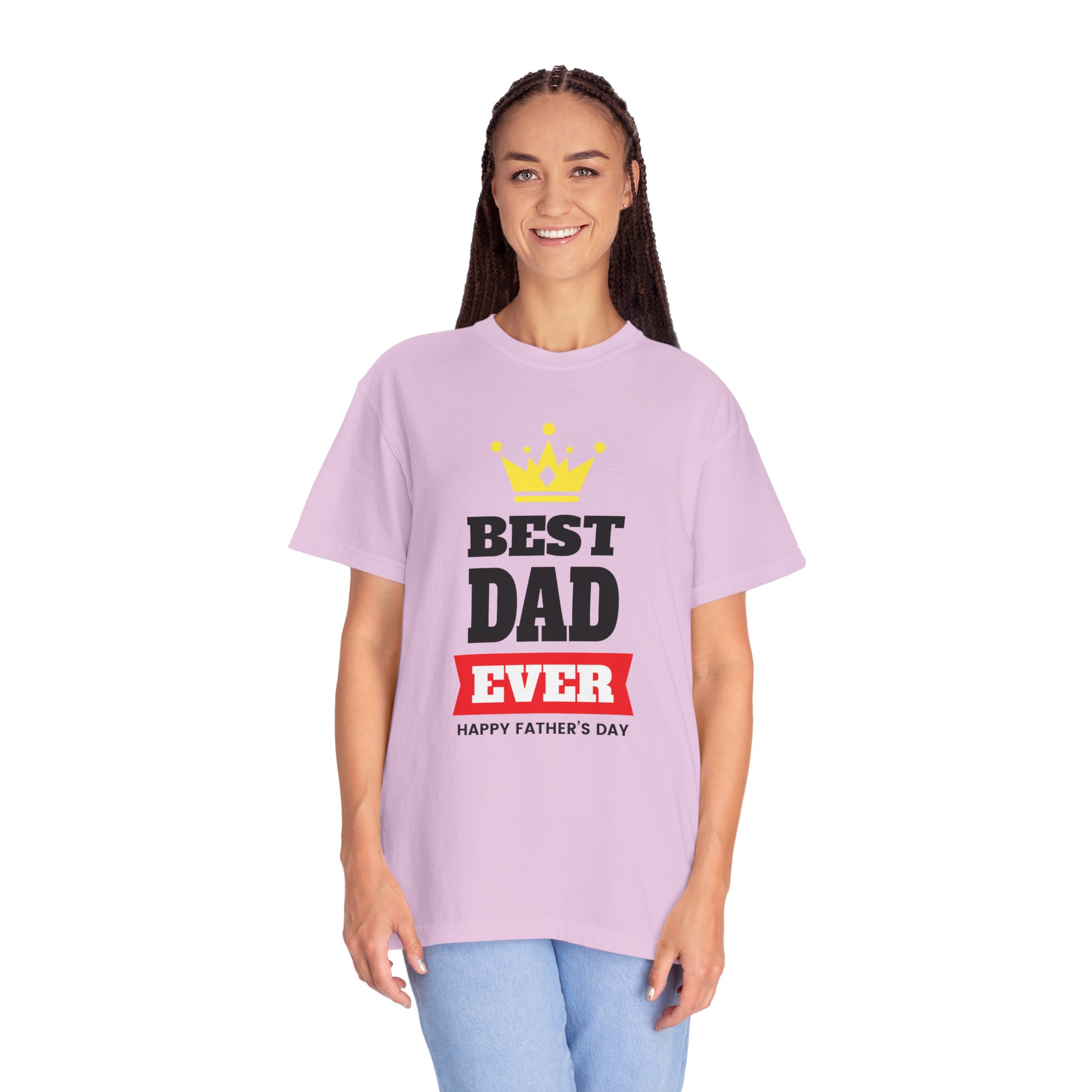 Best Dad Ever T-shirt for Father's Day, Unisex Garment-Dyed Tee, Perfect Gift for Dads, Celebrate Fatherhood, Casual Wear. - Image 43