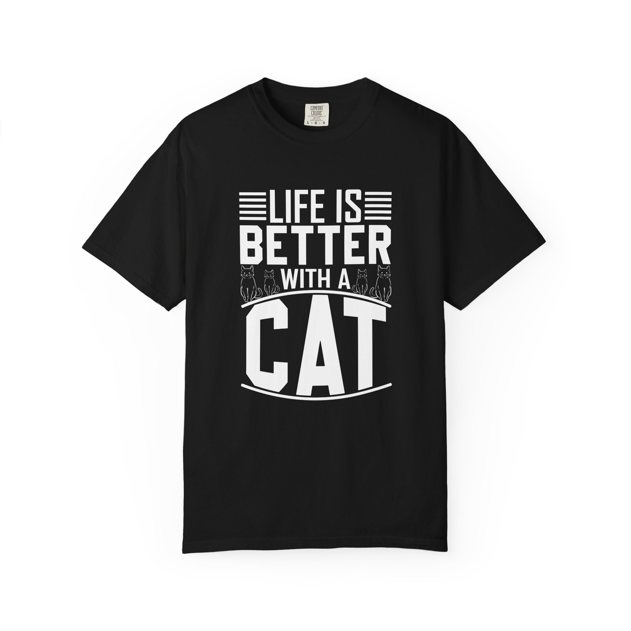 b2 - 5.19 - Life Is Better With a Cat T-Shirt – Cute Cat Lover Graphic Tee for Cozy Vibes & Everyday Happiness. - Image 33