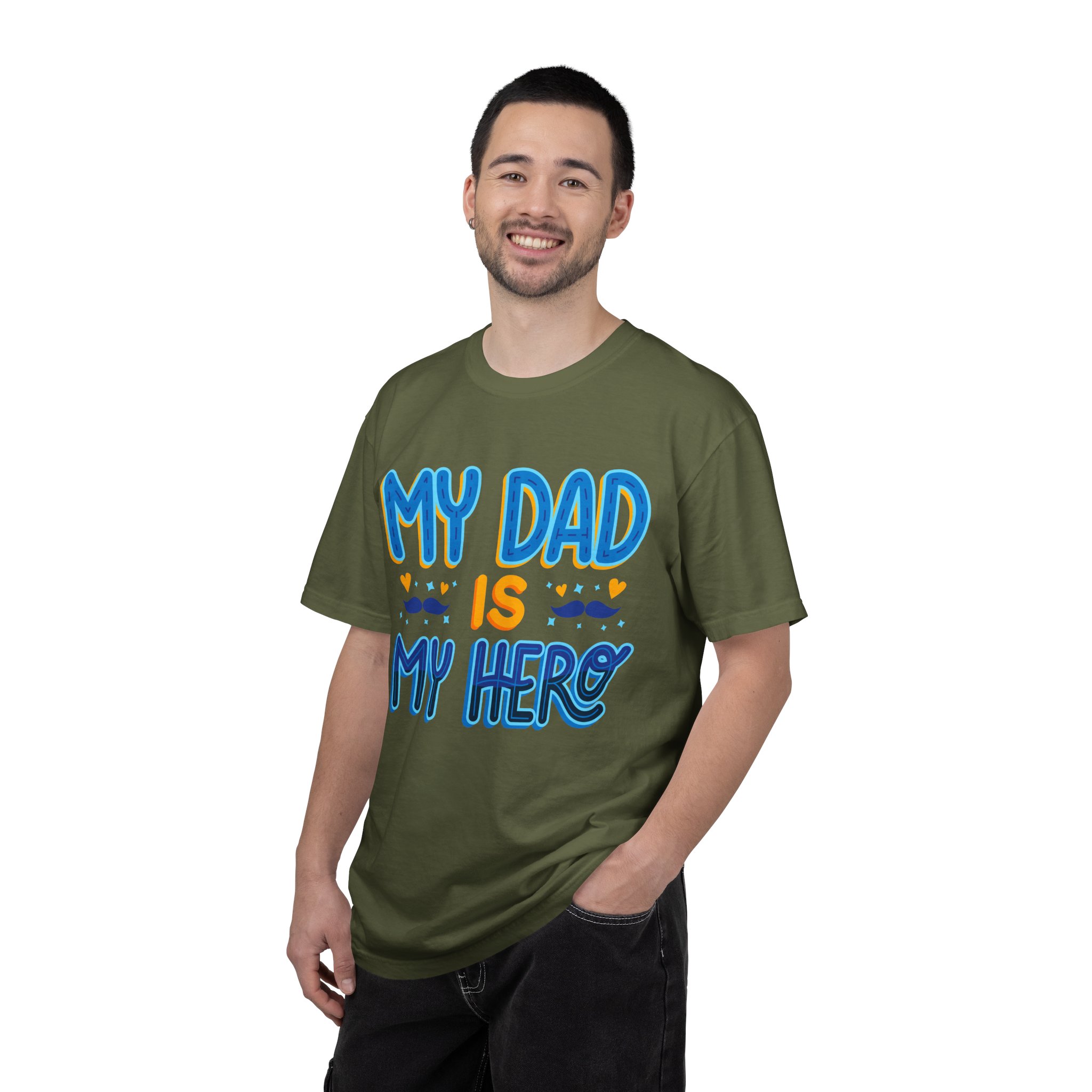 My Dad is My Hero Garment-Dyed T-shirt, Father's Day Gift, Unisex Tee, Dad Appreciation, Casual Wear, Birthday Present. - Image 26