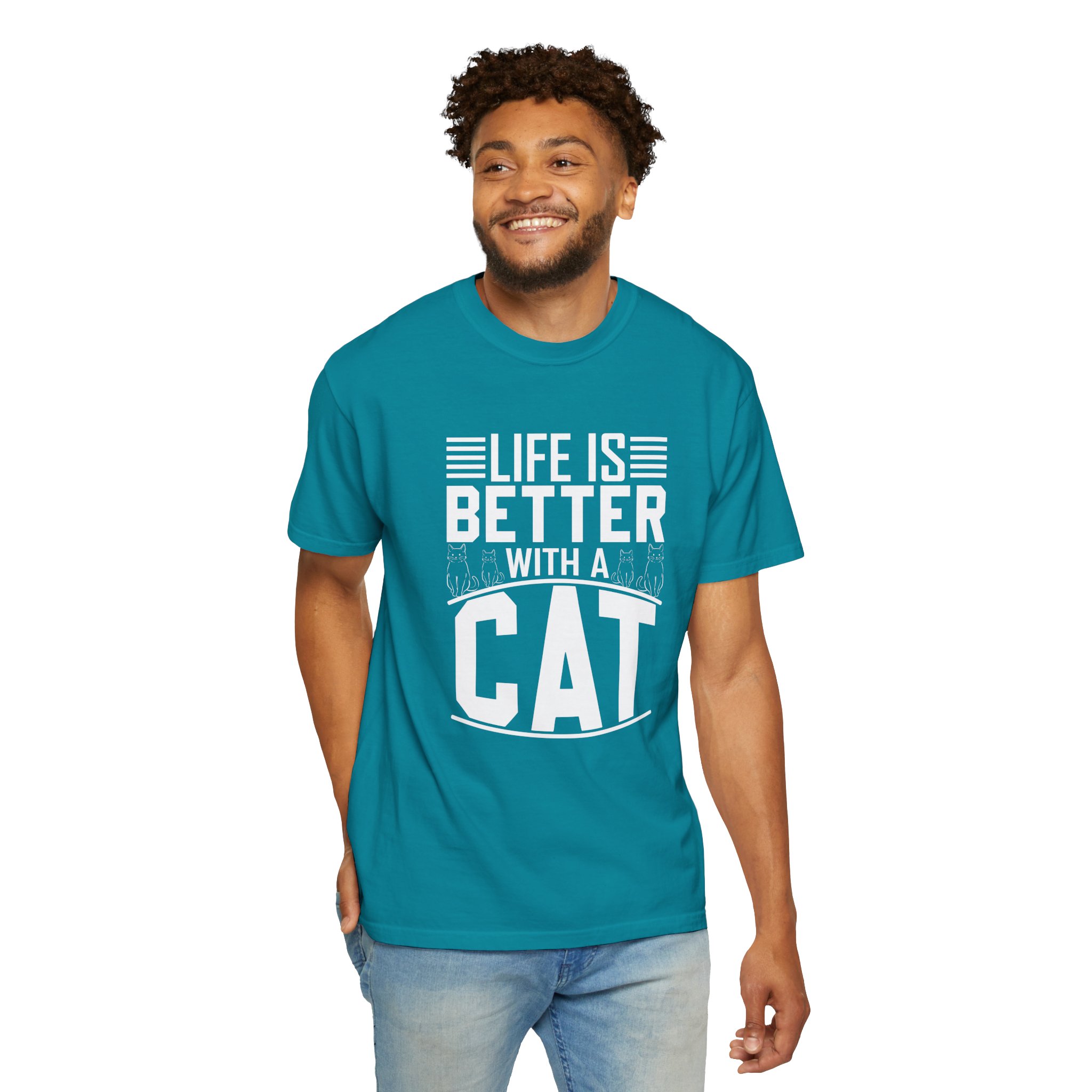 b2 - 5.19 - Life Is Better With a Cat T-Shirt – Cute Cat Lover Graphic Tee for Cozy Vibes & Everyday Happiness. - Image 22
