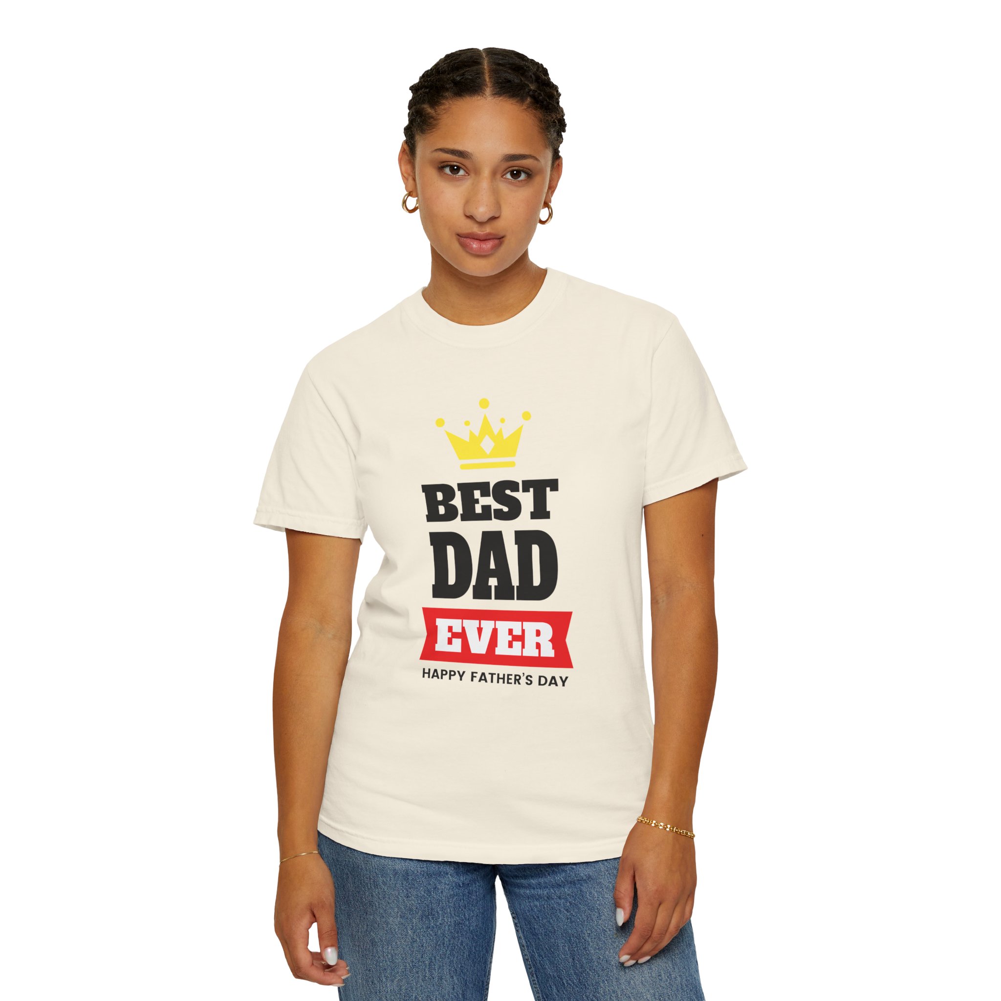 Best Dad Ever T-shirt for Father's Day, Unisex Garment-Dyed Tee, Perfect Gift for Dads, Celebrate Fatherhood, Casual Wear. - Image 12