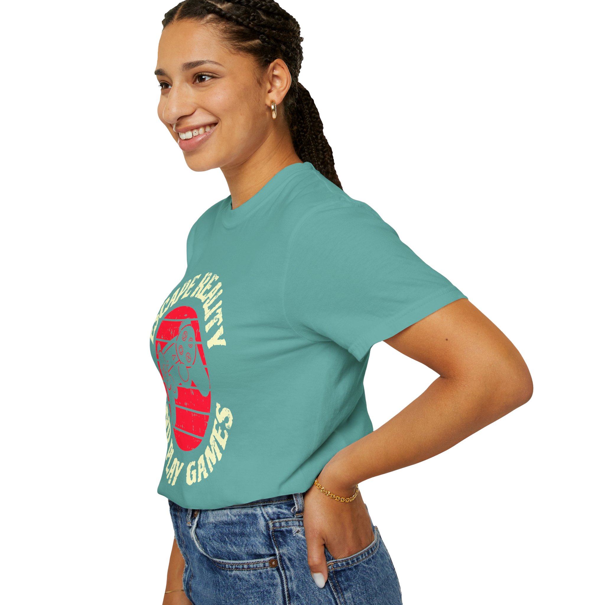 Escape Reality and Play Games T-Shirt – Funny Gamer Graphic Tee for Video Game Lovers, Gamers & Gaming Enthusiasts. - Image 21