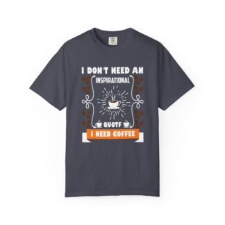 Coffee lover graphic tshirt: Real Daily Mood - Soft Cotton - Image 33