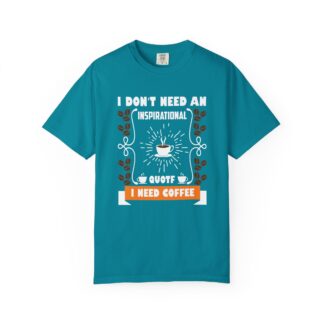 Coffee lover graphic tshirt: Real Daily Mood - Soft Cotton - Image 17