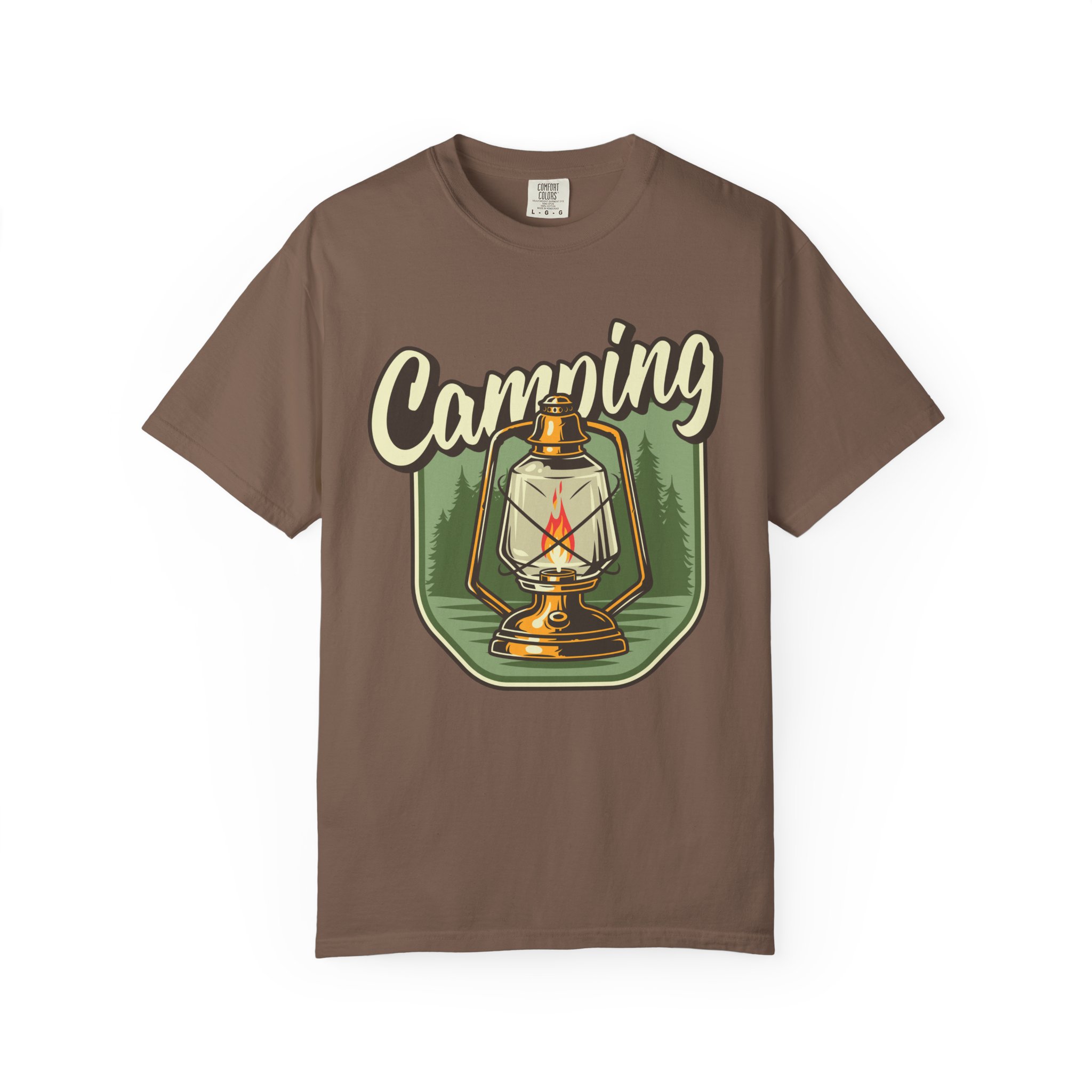 Camping Lantern T-Shirt – Vintage Camp Graphic Tee for Outdoor Lovers, Fun Adventure Wear & Perfect Gift Giving. - Image 9