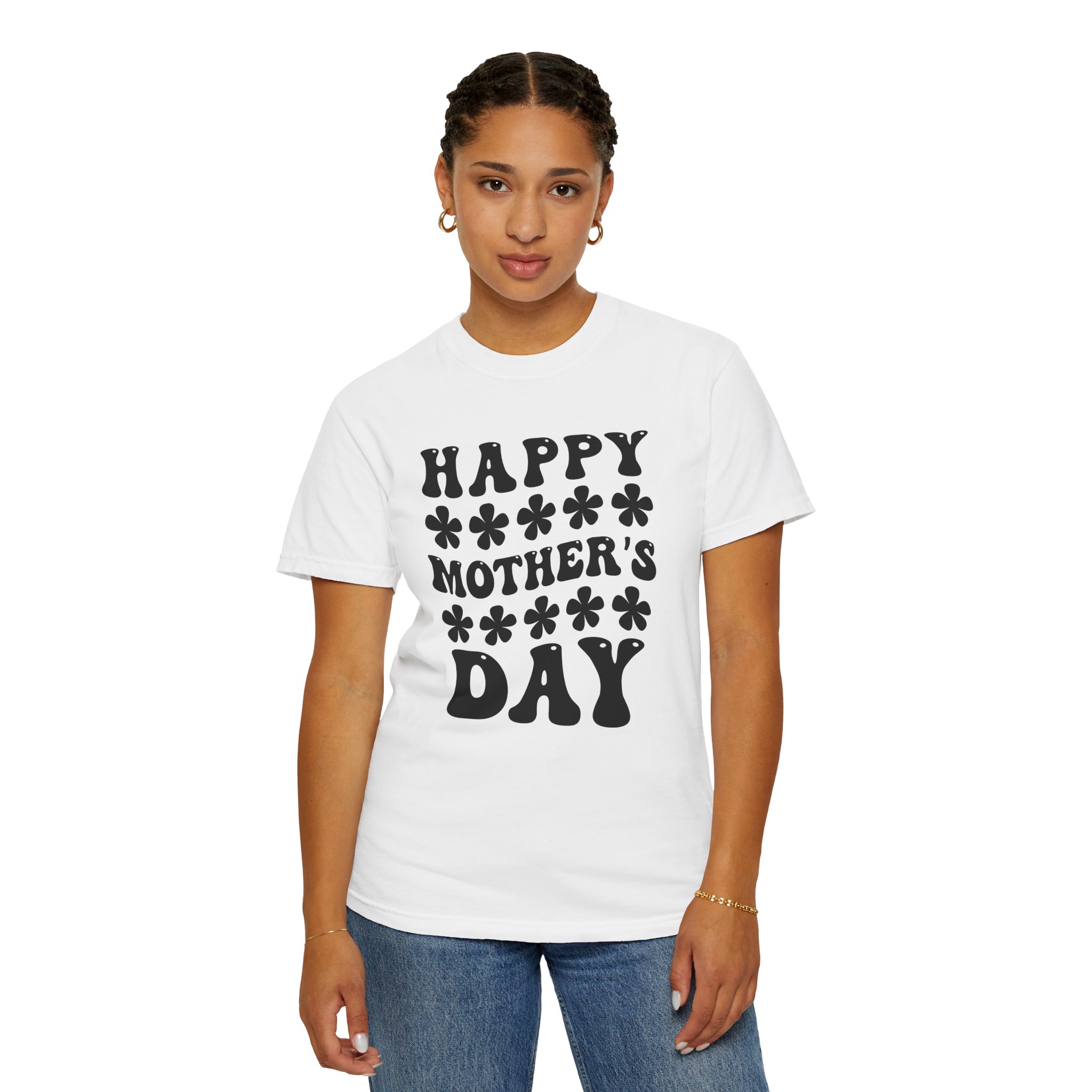 Happy Mother’s Day Retro Floral T-Shirt – Cute Love Graphic Tee for Moms, Perfect Gift Giving & Celebration Wear. - Image 12