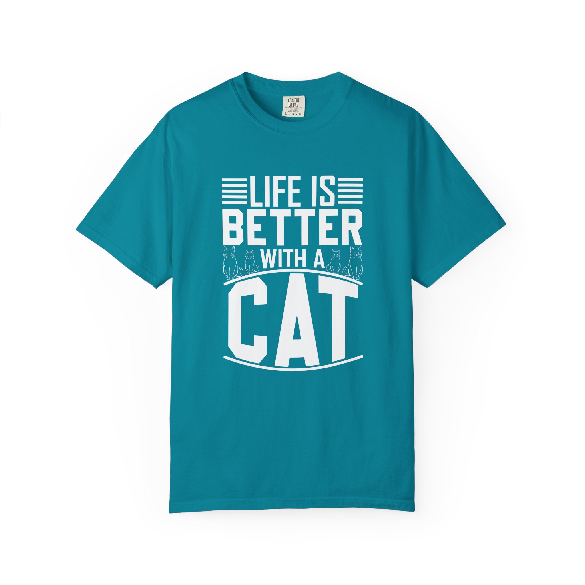 b2 - 5.19 - Life Is Better With a Cat T-Shirt – Cute Cat Lover Graphic Tee for Cozy Vibes & Everyday Happiness. - Image 17