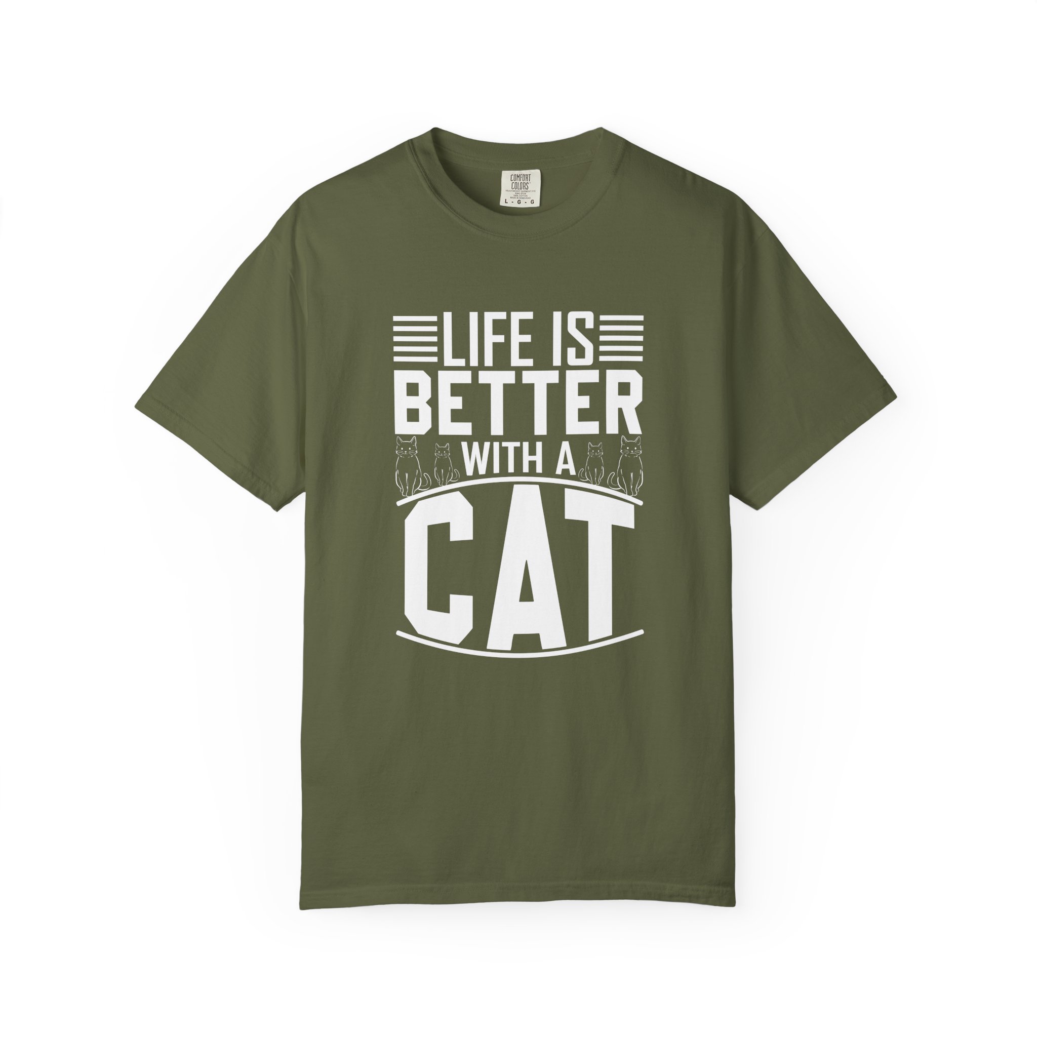 b2 - 5.19 - Life Is Better With a Cat T-Shirt – Cute Cat Lover Graphic Tee for Cozy Vibes & Everyday Happiness. - Image 9