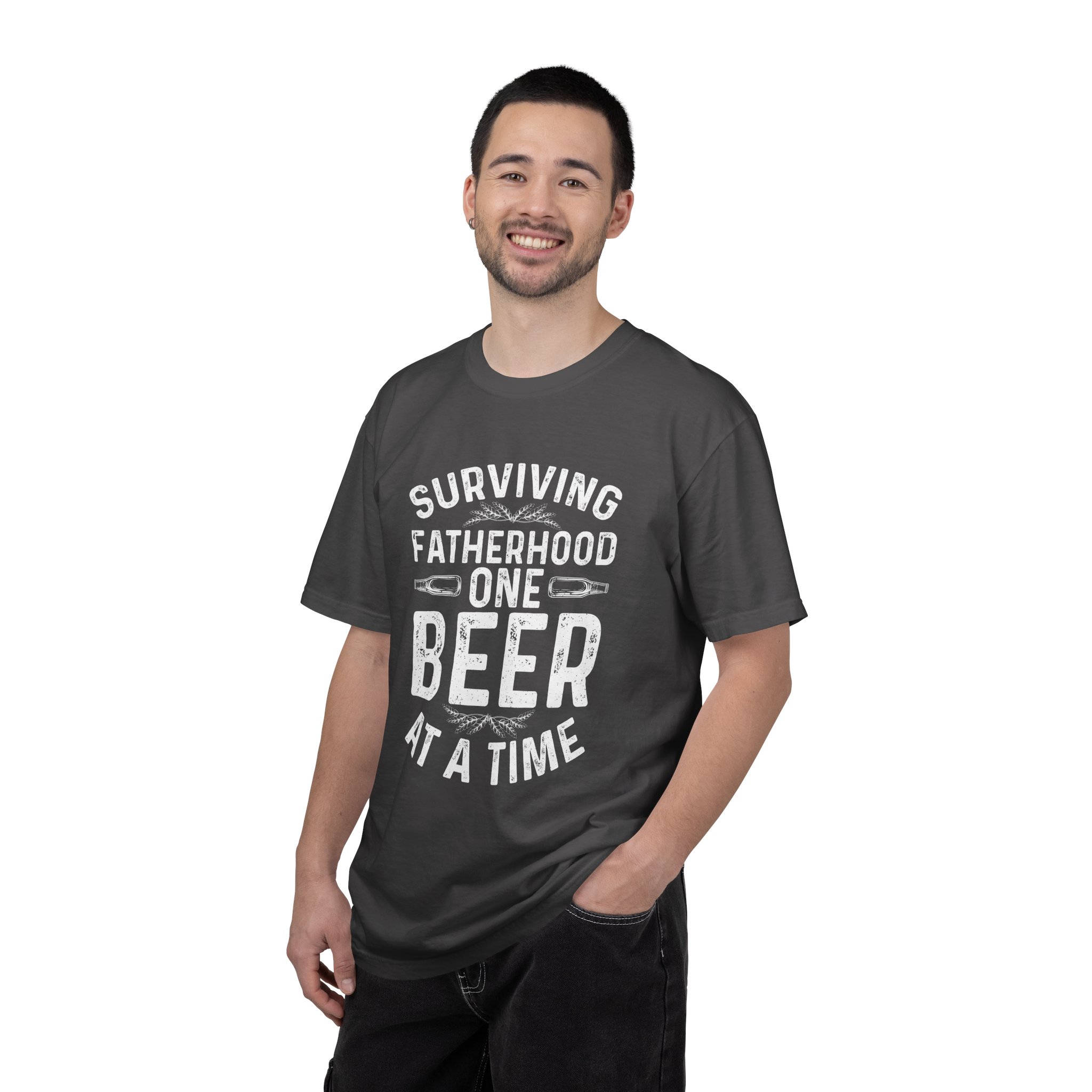 Surviving Fatherhood T-Shirt, Funny Dad Shirt, Father's Day Gift, Unisex Tee, Beer Lover Apparel, Casual Wear. - Image 26