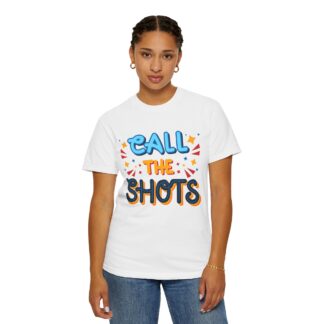 Vintage Funny Tshirt - Call the Shots - Unisex Tee - Image 4