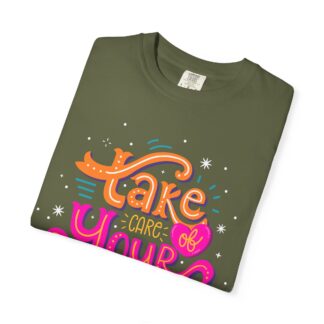 Stay positive tshirt for Self-Care & Wellness - Take Care of Yourself Unisex Tee - Image 15