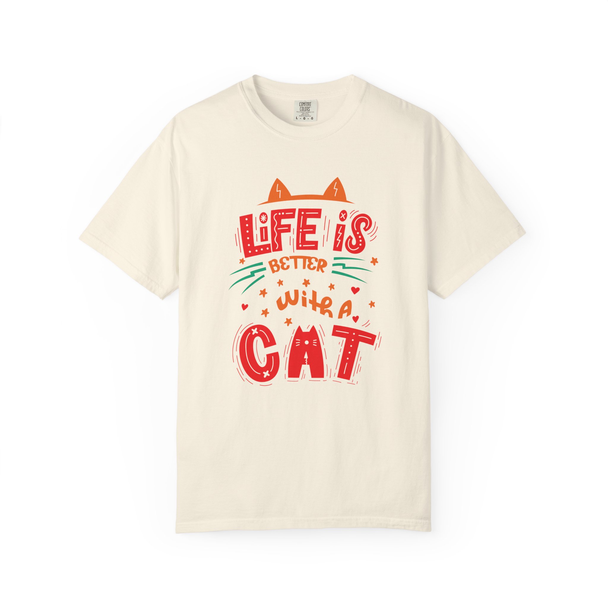 b2 - 5.15 - Life Is Better With a Cat T-Shirt – Cute Cat Lover Graphic Tee for Cozy Vibes & Everyday Happiness. - Image 9